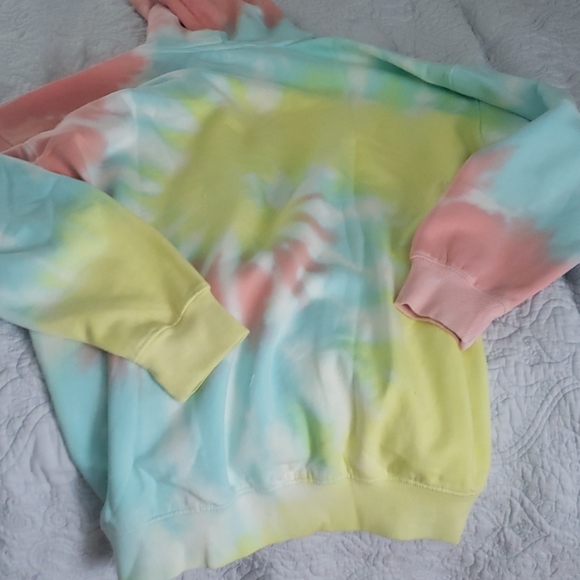 NEW & RARE playboy tie dye oversized hoodie dress - Picture 4 of 5